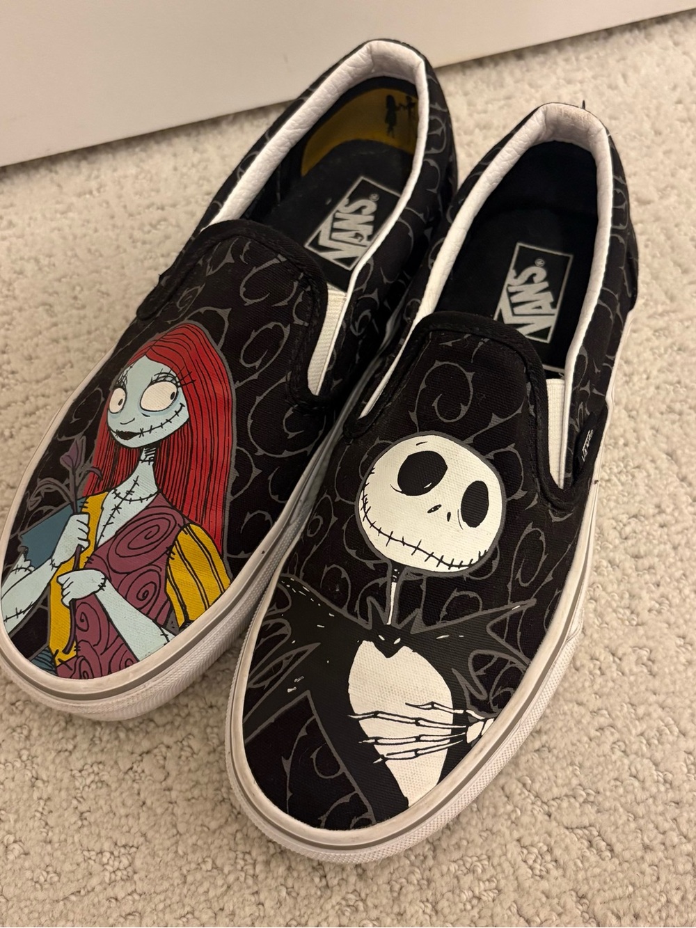 Vans Slip On Jack and Sally - Nightmare Before Christmas - women’s size 6